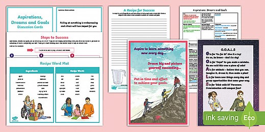 PSHE and Citizenship LKS2 Aspirations, Dreams and Goals Lesson Pack