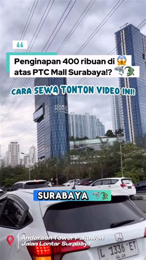 SEWA APARTEMEN BENSON ANDERSON TANGLIN LA VIZ PAKUWON SURABAYA on Instagram: "Nemu penginapan murah start Rp. 400 ribuan di apartemen connecting PTC Mall Surabaya! 😱🥰 ✅ Include wifi, furnished, free gym, pool, playground, parkir 🛍️ Connected PTC Mall Surabaya Tag & mention teman, keluarga, tetanggamu gais! Biar gak boncos lagi kalau ke surabaya 🤫 Untuk appointment hub : 📲 082141452964 (Britney 👩🏻) #surabaya #sewaapartemensurabaya #sewaapartemen #sewaapartemenharian #infosurabaya"