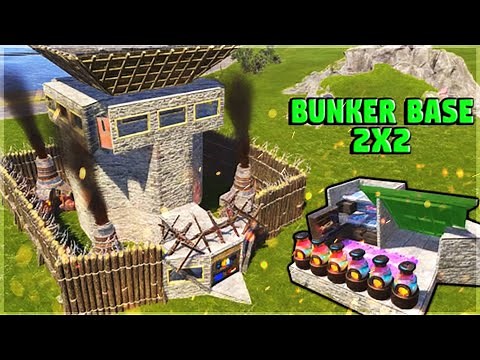 [РАСТ ГАЙД] 2Х2 ДИЗАЙН ДОМА РАСТ | RUST BUNKER BASE DESIGN (RUST BASE DESIGN 2023 | solo/duo base)