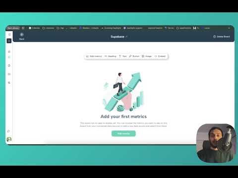 How to create a dashboard using Supabase data without code