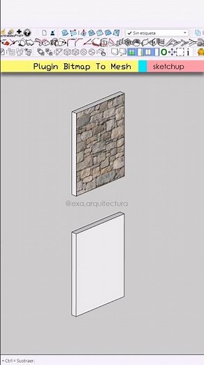 BITMAP TO MESH PLUGIN - Learn SketchUp #sketchup #tutorial #learning #tips #learn #thankyou #fyp