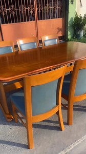 6seaters Diningset**Solidwood/Japanmade** Good condition(furnished)Php.18,500 only' | Irene Japan Surplus