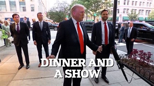 Trump dines out in DC before protesters confront him in restaurant