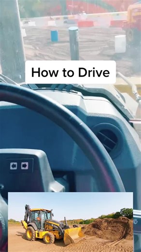 How to Drive Backhoe! #learnontiktok #tiktoktaughme #edutok #tiktokpartner #construction #backhoe