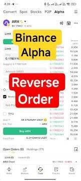 Binance Alpha Reverse Order Guide #binancealpha #reverseorder #shorts