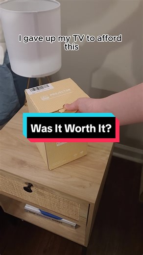 Was it worth it??🍿📽 #miniprojector #smartprojector #tiktokmademebuyit