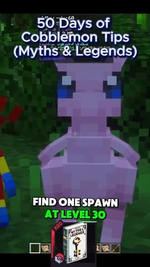 MEW Location Revealed in #cobblemon (Myths & Legends Guide)