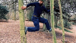 CLINGING & BRIDGING⠀ Best attempt on this bridging route that day. Lots of excuses... I had muddy shoes too... and lots of fun. 😂 Basically bridging is a fantastic challenge if you find the right route for you and a great practice for building strength in CONTEXT. Of course, there is much more involved than being strong (hence context) - understand points of contact, the structure of each tree and where your weight needs to be, creating opposing forces and leverage to resist gravity, accurate f