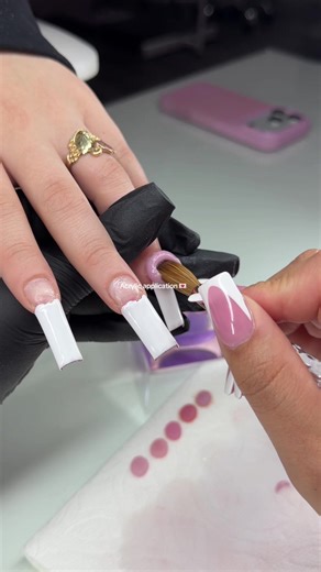 Two bead method using SUGAR PLUM from @Nail Vault Beauty 🍭 #nailtok #acrylicapplication #nailtutorial #lanailtech #howtodonails