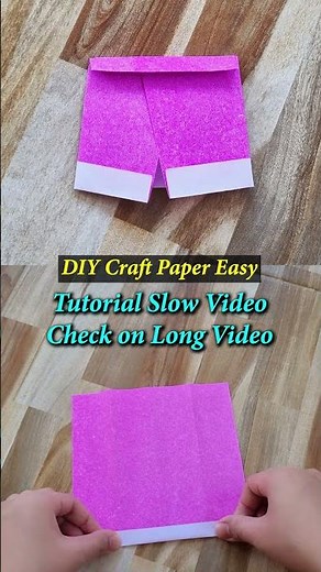 Origami Pants Easy Step by Step