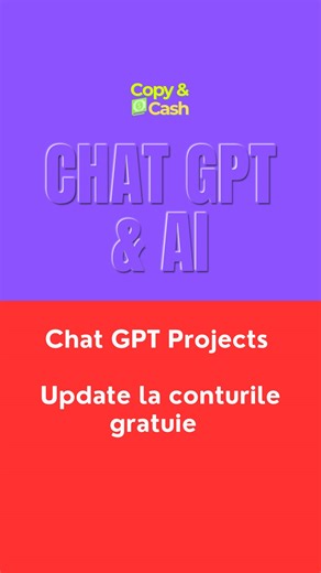 Mon | Career 2 Business Mentor on Instagram: "UPDATE Chat GPT - la conturile gratuite ai acum opțiunea de a crea proiecte. În acest video îți arăt funcționalitățile de bază: cum creezi un proiect, cum îl redenumești, cum setezi memoria (care nu mai poate fi schimbată după ce e creat proiectul), cum adaugi și ștergi chat-uri din memorie și cum atașezi documente relevante pentru proiectul respectiv. Desigur, există diferențe față de conturile plătite, cum ar fi instrucțiunile per proiect, dar asta