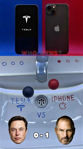Tesla vs iPhone: The Ultimate Race! 🏎️💨 #dueldash #tesla #iphone
