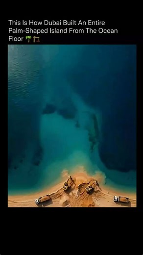 roboworks🤖 on Instagram: "What looks like a surreal aerial illusion is actually one of the most complex engineering projects ever executed. 🌊🧠 The Palm Jumeirah was constructed by dredging over 3 billion cubic feet of sand from the Persian Gulf and placing it with centimeter-level GPS precision to form a perfectly symmetrical palm visible from space. Instead of concrete foundations, engineers relied on natural sand compaction, vibration techniques, and interlocking rock breakwaters to stabili