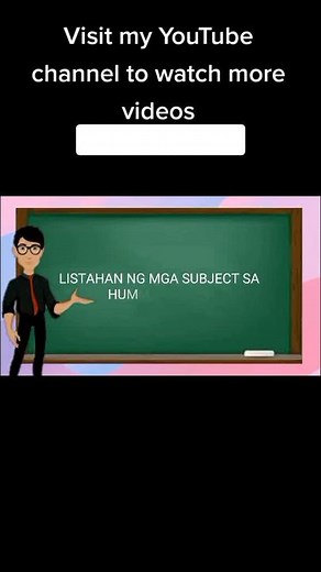 List of Subject | HUMMS strand #HUMMS