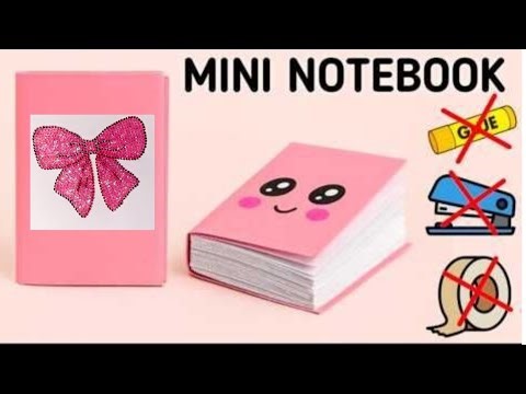 How to Make DIY Mini Notebook 📒| Cute Paper Notebook | No Glue | Easy School Craft 