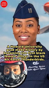 236K views · 21K reactions | A Howard University grad made history by becoming the first black female officer in the US Air Force Thunderbirds. | Images you WON'T see on T.V. | Facebook