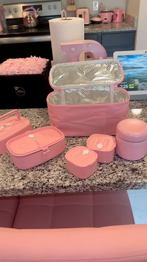 314K views · 4.8K reactions | New pink lunch box 勺 綾 索 Love how everything fits so compact  #pinkkitchen #pinkaesthetic #mealprepideas | Roderica Scott | Facebook