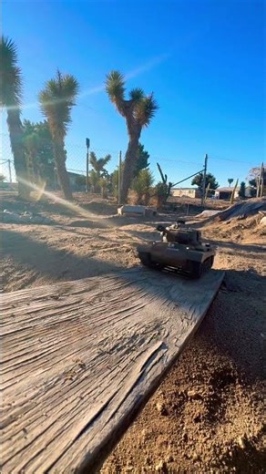 Rc m26 Persian tank going over a wooden bridge ￼￼# Kai builds