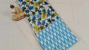 KALAMKARI TOP MATERIAL IKKATH WITH KALAMKARI MTS 2.5 HEIGHT 50 INCHES WIDTH 44 PANNA READY TO SHIP FOR PRICE DETAILS WHATS APP OR CALL 9159769429 Whats app https://wa.me/ 919159769429 Instagram https://www.instagram.com/kalamkari_fashions/ Facebook page https://www.facebook.com/KalamkariFashions9159769429/ Pinterest https://in.pinterest.com/kalamkarifashio/ Youtube https://m.youtube.com/c/KALAMKARIFASHIONS29 Twitter https://mobile.twitter.com/kalamkarifashio #kalamkarisuits #kalamkariprint #kala