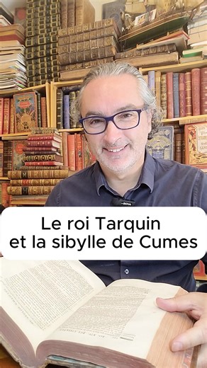 Marc Lefrançois on Instagram: "Dans le monde antique, les sibylles étaient des prêtresses qui prononçaient des prophéties sous forme d’énigmes à déchiffrer. La plus célèbre d’entre elles était la sibylle de Cumes. Celle-ci remit au roi Tarquin le Superbe un recueil de prophéties composé de neuf volumes. Ce roi qui aurait tout aussi bien pu s’appeler Tarquin le radin, refusa de payer le prix demandé. La sibylle brûla trois volumes. Le roi refusa à nouveau. Trois autres livres finirent dans les fl