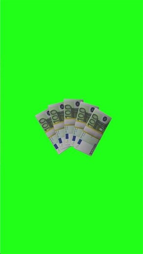 Euro Money Green Screen | Free Chroma Key Footage