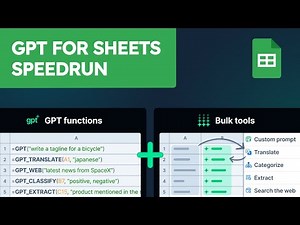 GPT for Sheets speedrun 2025!