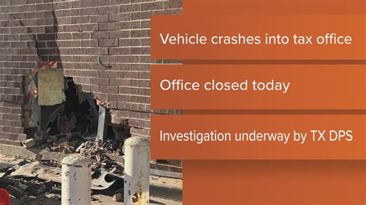 Vehicle crashes into Anderson County tax office, investigation underway