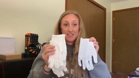 5Pairs (10Pcs) Moisturizing Gloves Overnight for Men and Women, Washable SPA White Cotton Gloves for Dry Hands Eczema Work Inspection Service Performance