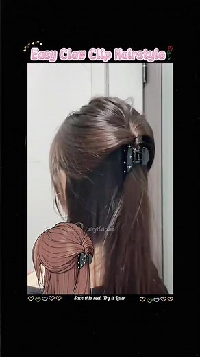 Easy Claw Clip Hairstyle 💝 Tutorial 💮 Fairy Hair Lab 🍄