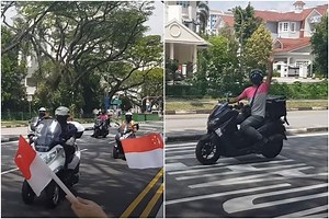 Foodpanda delivery rider who 'gate-crashed' NDP mobile column was celebrating his birthday