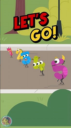 Numbers 1 to 5 Running Race 🏃‍♂️ | Fun Counting for Kids | #Shorts