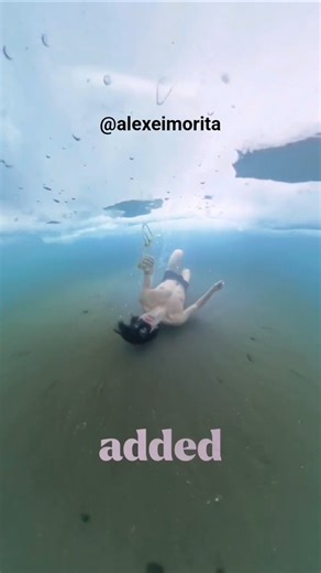 AMAZING CHALLENGE : LONG SUB ICE SWIMMING, NO WETSUIT BY @alexeimorita #iceswimming #coldexposure