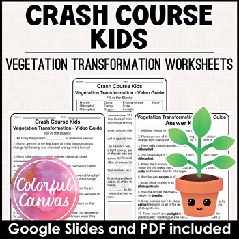 Crash Course Kids | 5.2 Vegetation Transformation | Worksheet Video Guide