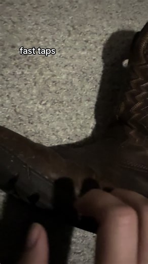 ASMR tapping on my boot #fyp #asmr #lofiasmr #countryasmr | Tapping