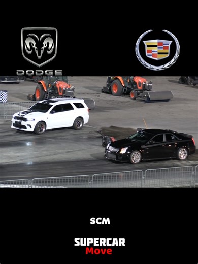 Durango Hellcat vs Cadillac CTSv Drag Race Showdown