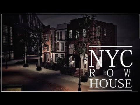 THE SIMS 4 : SPEEDBUILD + HOUSETOUR | NYC ROW HOUSE [DL]