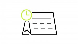 Download calendar schedule icon animation. transparent background for free