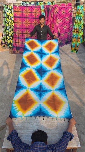 Ultimate Tie Dye Diamond Emblem Tutorial #saree #viral #art