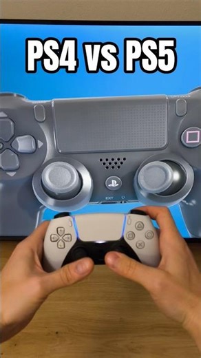 PS4 vs PS5 controller Playstation #playstation