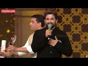 Allu Arjun receives 'BEST ACTOR' award at Telangana Gaddar Film Awards 2024