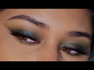 Easy Green Smokey Eye Makeup Tutorial