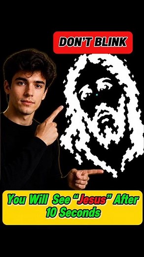 Don't Blink🖐🏻😎 if you wanna see Jesus Christ? | Best Optical Illusion | Amazing Magical illusion