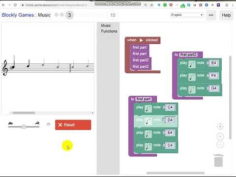 BLOCKLY Games - MUSIC - Level 3