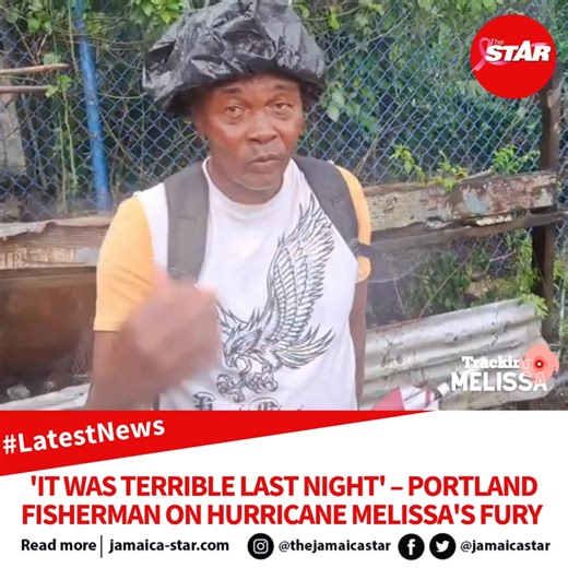 26K views · 155 reactions | #LatestNews: “It was terrible last night. Very, very hard,” said Anthony as he and fellow fisherman Vashan outlined their challenges coping with the strong winds and heavy rain from Hurricane Melissa on Monday night. They said they evacuated a fishing village in Port Antonio and are now occupying the old Port Antonio Marina building to wait out the massive storm. | The Jamaica Star | Facebook