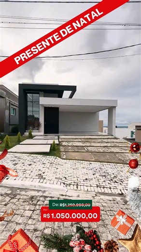 Monte Sinai - Imóveis em Garanhuns on Instagram: "O SEU PRESENTE DE NATAL CHEGOU COM R$ 200 MIL DE DESCONTO! Você não leu errado! A Monte Sinai Imóveis preparou uma oferta histórica para você fechar o ano de casa nova no exclusivo Condomínio Bellevue. De R$ 1.250.000,00 por apenas R$ 1.050.000,00! 😱 Esta mansão de 347m² de área construída redefine o conceito de viver bem em Garanhuns: ✨ 4 Suítes Incríveis: Incluindo uma suíte master com varanda e closet. ✨ Espaço e Conforto: Salas de estar e TV