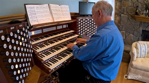 Music has sustained Les Deutsch (BS '76, PhD '80) from his earliest days, and as Caltech organist, he has arranged and performed the music for commencement every year since 1974. As he prepares for his 50th consecutive Caltech commencement, Dr. Deutsch recalls the most memorable ceremonies, and traces a life in music and in mathematics at JPL, where he recently retired after a 42-year career. | Caltech