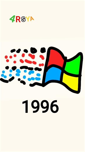 Evolution Windows Microsoft logo (2021 to 1985)