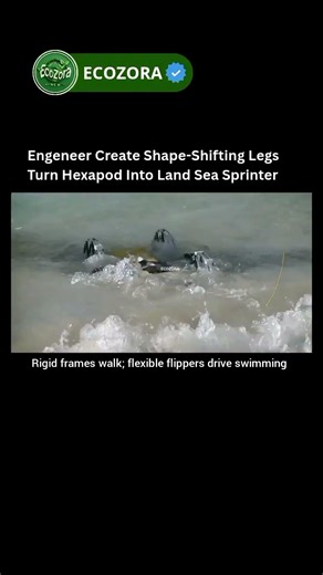 Amphibious Ninja Legs Let Robots Run And Swim 🤖 #robotics #innovation #technology #shorts