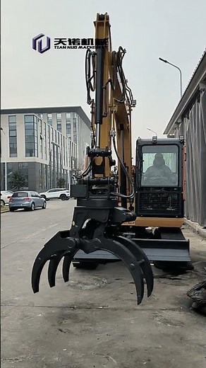 Five-finger hydraulic grabs for material handling