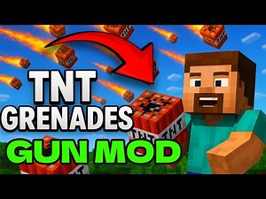 TNT Grenades Minecraft Gun Mod – Throwing Dynamite Like a Pro in Minecraft!